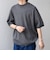 SHIPS any:〈手洗い可能〉ハイゲージ ニット リネン ミックス モックネック 半袖 Tシャツ 26SS◇