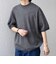 SHIPS any:〈手洗い可能〉ハイゲージ ニット リネン ミックス モックネック 半袖 Tシャツ 26SS◇