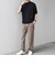 SHIPS any:〈手洗い可能〉ハイゲージ ニット リネン ミックス モックネック 半袖 Tシャツ 26SS◇