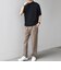 SHIPS any:〈手洗い可能〉ハイゲージ ニット リネン ミックス モックネック 半袖 Tシャツ 26SS◇