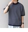 SHIPS any:〈手洗い可能〉ハイゲージ ニット リネン ミックス モックネック 半袖 Tシャツ 26SS◇