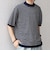 SHIPS any:〈手洗い可能〉ハイゲージ ニット リネン ミックス モックネック 半袖 Tシャツ 26SS◇