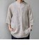 SHIPS any:〈洗濯機可能〉ピュアリネン バンド スキッパー ハーフスリーブ プルオーバー シャツ 26SS◇