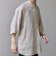 SHIPS any:〈洗濯機可能〉ピュアリネン バンド スキッパー ハーフスリーブ プルオーバー シャツ 26SS◇
