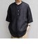 SHIPS any:〈洗濯機可能〉ピュアリネン バンド スキッパー ハーフスリーブ プルオーバー シャツ 26SS◇