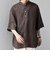 SHIPS any:〈洗濯機可能〉ピュアリネン バンド スキッパー ハーフスリーブ プルオーバー シャツ 26SS◇