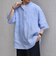 SHIPS any:〈洗濯機可能〉ピュアリネン バンド スキッパー ハーフスリーブ プルオーバー シャツ 26SS◇
