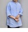 SHIPS any:〈洗濯機可能〉ピュアリネン バンド スキッパー ハーフスリーブ プルオーバー シャツ 26SS◇