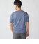 Drumohr: リネン コットン ガーメントダイ クルーネック ニット Tシャツ