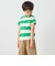 Champion:〈洗濯機可能〉ワイド ボーダー ワンポイント 刺繍 Tシャツ<KIDS>