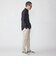 SHIPS: 〈MADE IN JAPAN〉エアー サッカー リラックス バンドカラー シャツ