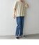 SHIPS any: ライト メッシュ デニム テーパード パンツ (セットアップ対応)◇