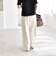 〈手洗い可能〉バイアス ストレッチ イージー ワイド パンツ