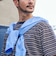 【SHIPS別注】LACOSTE: マイクロ ボーダー Tシャツ