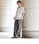 【SHIPS別注】LACOSTE: マイクロ ボーダー Tシャツ