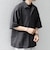 SHIPS any:〈撥水/軽量/ストレッチ〉SOLOTEX(R) シアサッカー キャンプポケット シャツ◇