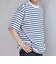 SHIPS any:〈洗濯機可能〉デザイン リブ ベーシック ボーダー Tシャツ◇