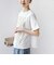 【WEB限定】〈汗染み防止/手洗い可能〉クロシェ レース ドッキング ショート スリーブ TEE