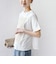【WEB限定】〈汗染み防止/手洗い可能〉クロシェ レース ドッキング ショート スリーブ TEE