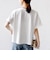 【WEB限定】〈汗染み防止/手洗い可能〉クロシェ レース ドッキング ショート スリーブ TEE