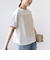 【WEB限定】〈汗染み防止/手洗い可能〉クロシェ レース ドッキング ショート スリーブ TEE