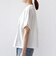 【WEB限定】〈汗染み防止/手洗い可能〉クロシェ レース ドッキング ショート スリーブ TEE