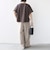 【WEB限定】〈汗染み防止/手洗い可能〉クロシェ レース ドッキング ショート スリーブ TEE