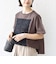 【WEB限定】〈汗染み防止/手洗い可能〉クロシェ レース ドッキング ショート スリーブ TEE