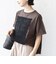 【WEB限定】〈汗染み防止/手洗い可能〉クロシェ レース ドッキング ショート スリーブ TEE