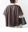 【WEB限定】〈汗染み防止/手洗い可能〉クロシェ レース ドッキング ショート スリーブ TEE