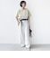 【WEB限定】〈汗染み防止/手洗い可能〉クロシェ レース ドッキング ショート スリーブ TEE
