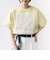 【WEB限定】〈汗染み防止/手洗い可能〉クロシェ レース ドッキング ショート スリーブ TEE