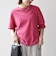 〈抗菌防臭/洗濯機可能〉USAコットン 配色 ステッチ ワイド TEE