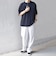 SHIPS any:〈接触冷感/ストレッチ〉360° THE CIRCLE STRETCH リネン ミックス スピンドル Tシャツ(セットアップ対応)◇