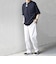 SHIPS any:〈接触冷感/ストレッチ〉360° THE CIRCLE STRETCH リネン ミックス スピンドル Tシャツ(セットアップ対応)◇