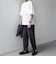 SHIPS any:〈吸水速乾〉360° THE CIRCLE STRETCH センタークリース イージーパンツ(セットアップ対応)26SS◇