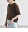 quaranciel:〈接触冷感/手洗い可能〉コンパクト シアー ニット TEE