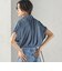 【一部WEB限定】〈手洗い可能〉パール モチーフ ネック ギャザー ドルマン ブラウス