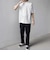 SHIPS any:〈接触冷感/遮熱/UVカット〉COOL TOUCH スムース デザイン リブ セミ モックネック Tシャツ◇