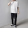 SHIPS any:〈接触冷感/遮熱/UVカット〉COOL TOUCH スムース デザイン リブ セミ モックネック Tシャツ◇