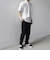 SHIPS any:〈接触冷感/遮熱/UVカット〉COOL TOUCH スムース デザイン リブ セミ モックネック Tシャツ◇