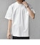 SHIPS any:〈接触冷感/遮熱/UVカット〉COOL TOUCH スムース デザイン リブ セミ モックネック Tシャツ◇