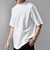 SHIPS any:〈接触冷感/遮熱/UVカット〉COOL TOUCH スムース デザイン リブ セミ モックネック Tシャツ◇