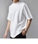 SHIPS any:〈接触冷感/遮熱/UVカット〉COOL TOUCH スムース デザイン リブ セミ モックネック Tシャツ◇