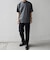 SHIPS any:〈接触冷感/遮熱/UVカット〉COOL TOUCH スムース デザイン リブ セミ モックネック Tシャツ◇