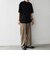 SHIPS any:〈接触冷感/遮熱/UVカット〉COOL TOUCH スムース デザイン リブ セミ モックネック Tシャツ◇