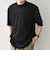 SHIPS any:〈接触冷感/遮熱/UVカット〉COOL TOUCH スムース デザイン リブ セミ モックネック Tシャツ◇