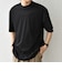 SHIPS any:〈接触冷感/遮熱/UVカット〉COOL TOUCH スムース デザイン リブ セミ モックネック Tシャツ◇