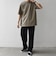 SHIPS any:〈接触冷感/遮熱/UVカット〉COOL TOUCH スムース デザイン リブ セミ モックネック Tシャツ◇