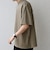 SHIPS any:〈接触冷感/遮熱/UVカット〉COOL TOUCH スムース デザイン リブ セミ モックネック Tシャツ◇